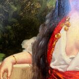 Orientalist painting the lemon merchant oil on panel nineteenth