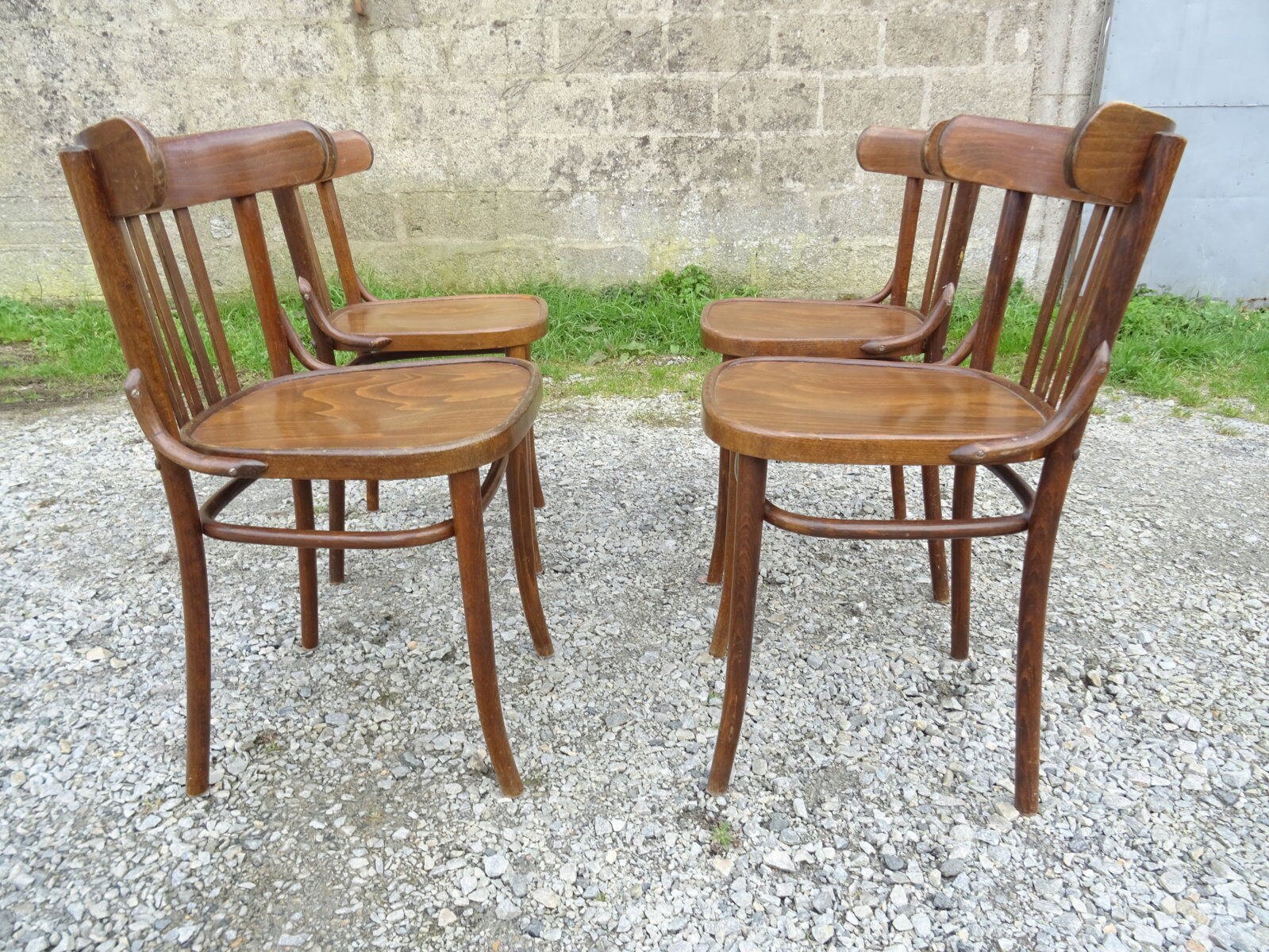 Series of 4 bistro chairs