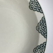 Old St Amand deep plate dark green