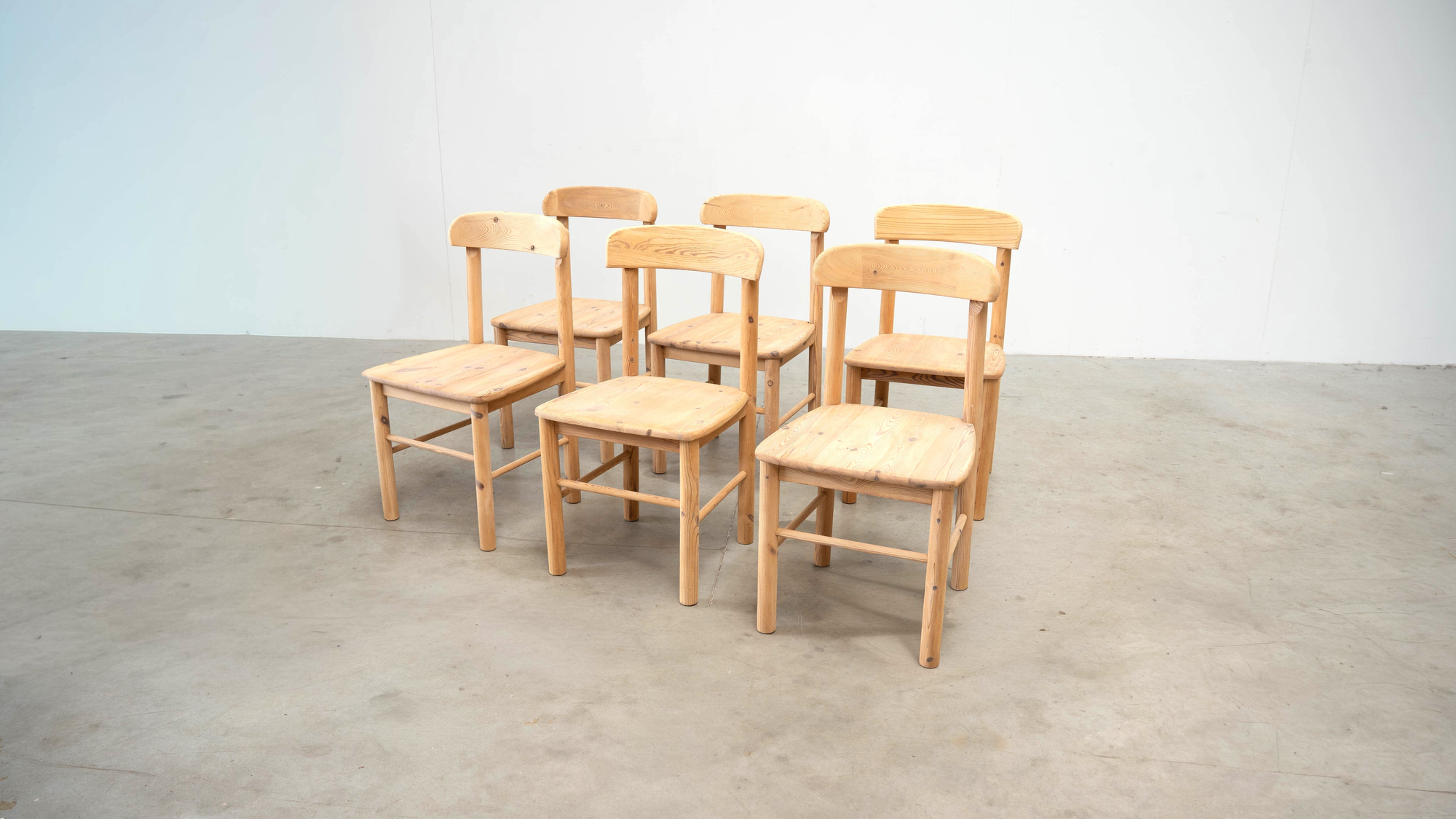 Set of six Scandinavian dining chairs by Rainer Daumiller