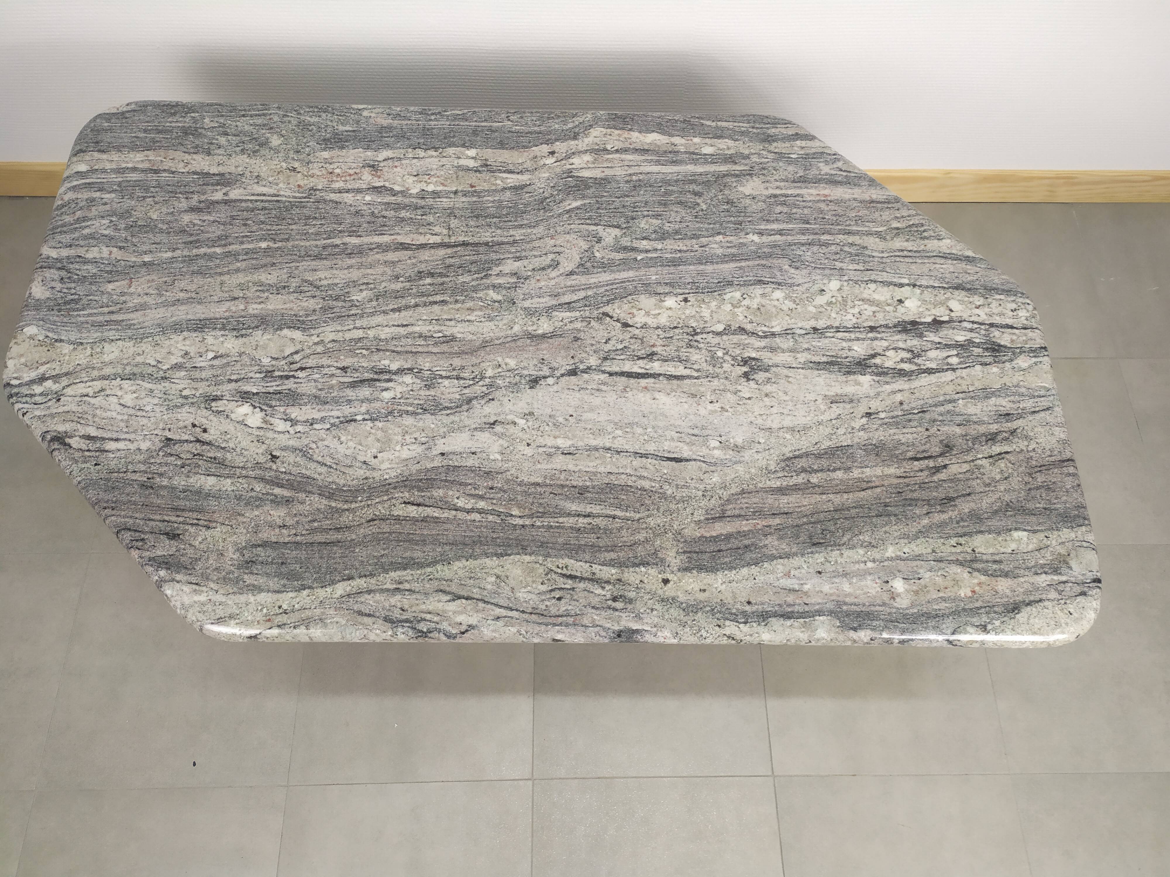 Marble grey granite low table