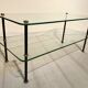 60s glass coffee table