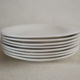 8 Gien ivory plates
