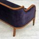 1950s, Danish art deco 2-seater sofa, ash wood, furniture velour.