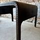 Pair of large riveted metal industrial tables