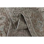 1970s Vintage Persian Handmade Wool Cotton Brown Area Rug 281x370