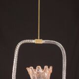 Charming Pink and Trasparent Murano Glass Chandelier by Barovier e Toso