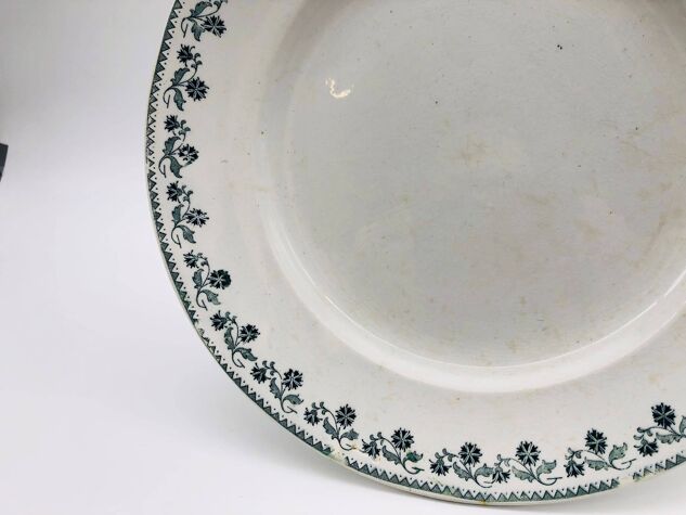 Plat de service rond, Moulin des Loups, modèle Georgette