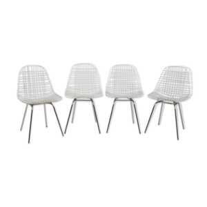 4 chaises Eames 1er édition,