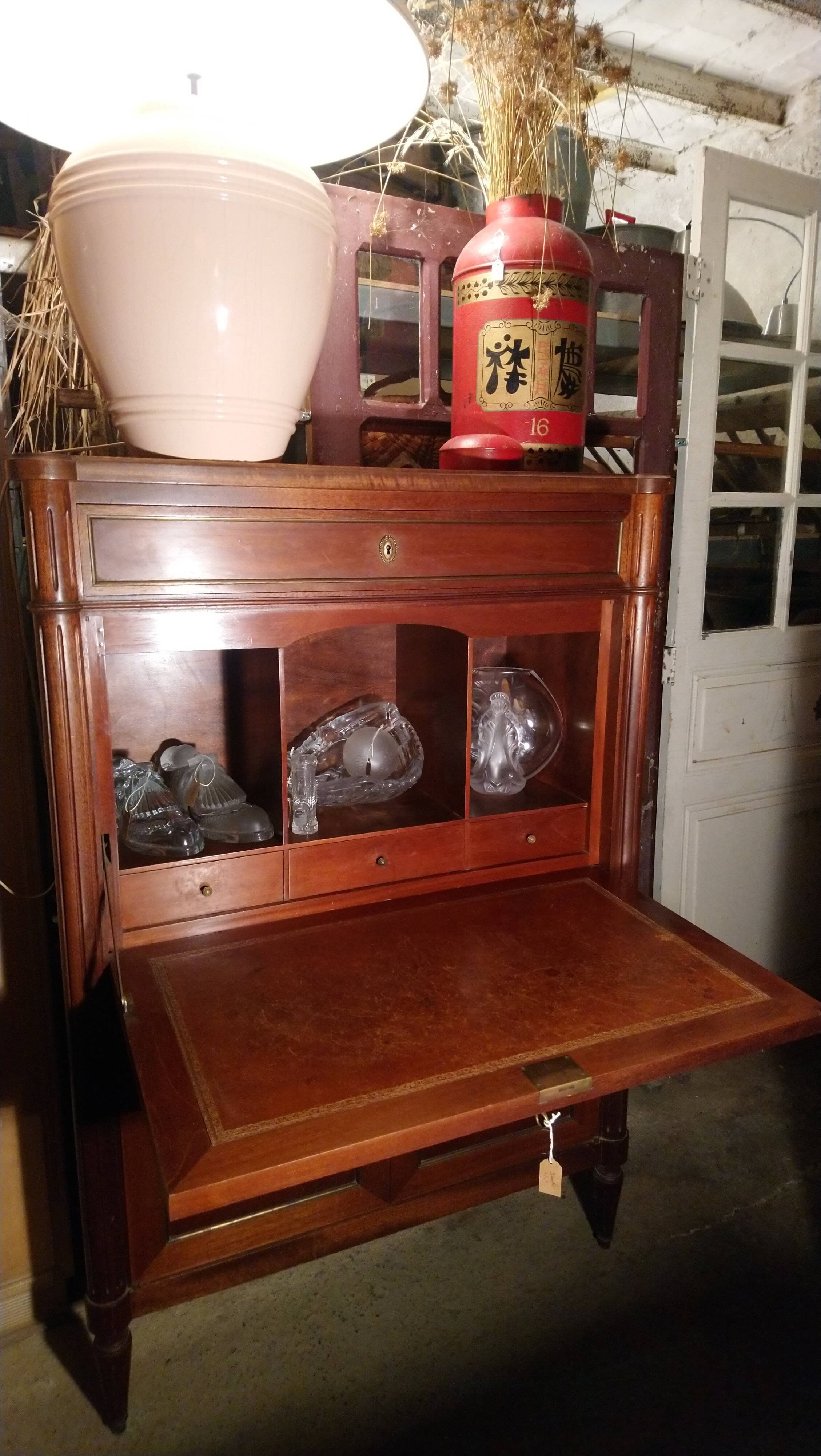 English-style solid wood secretary.