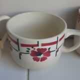 6 coffee cups Digoin Badonviller Sarreguemines