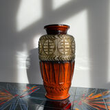 West germany orange vase