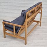 1970s, Danish design by Børge Mogensen, sofa model 2252, oak, furniture wool