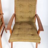 Set of 4 vintage Free-Span FS-116 armchairs, 50s