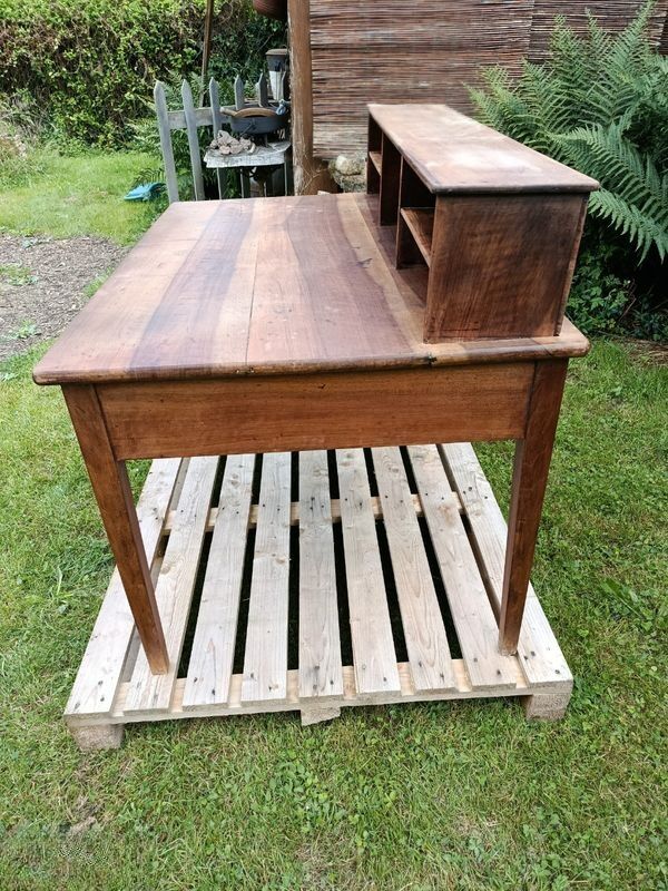 Antique solid wood desk