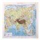 Vintage map Asia China Japan USSR India 43x43cm from 1950