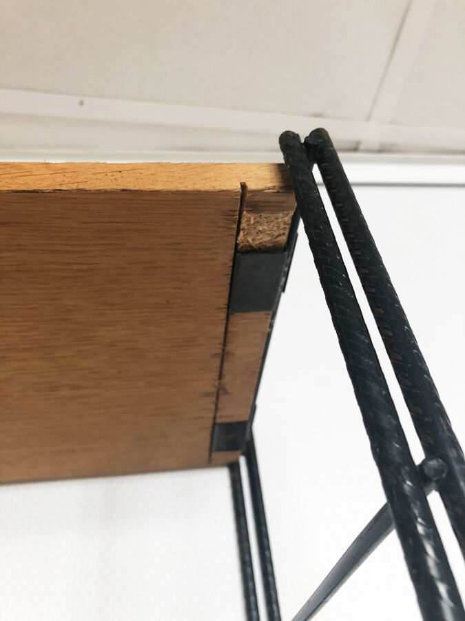 Three-sided String wall shelf, 1960