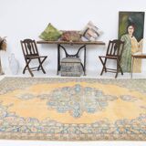 Tapis persan bleu classique 7x11, 222x330cm
