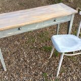Vintage grey patinee console