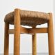 Early Méribel stool by Charlotte Perriand, circa 1955
