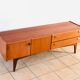 Enfilade scandinave basse en teck, 1960