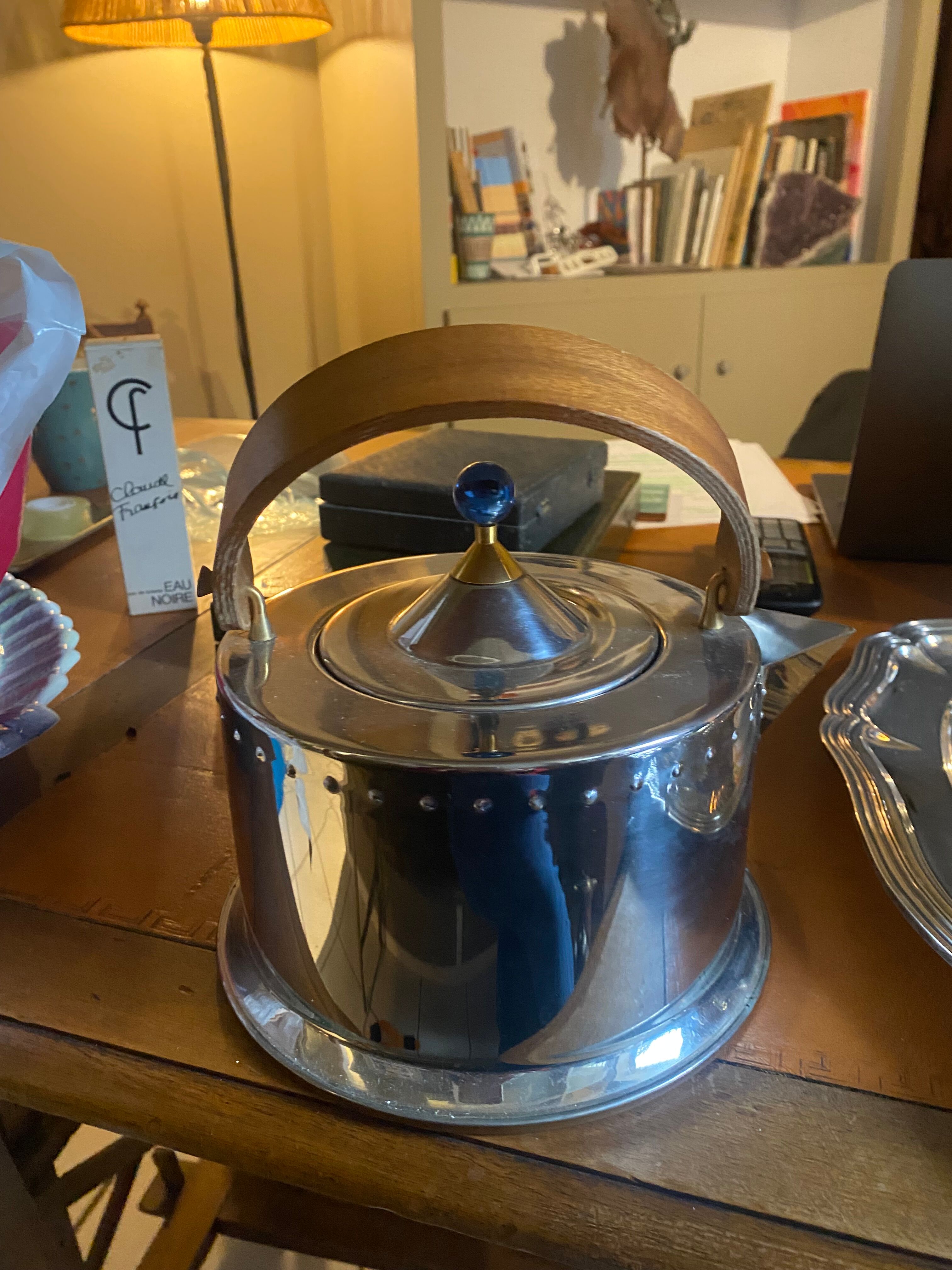 Théière vintage en acier inoxydable par C. Jörgensen pour Bodum