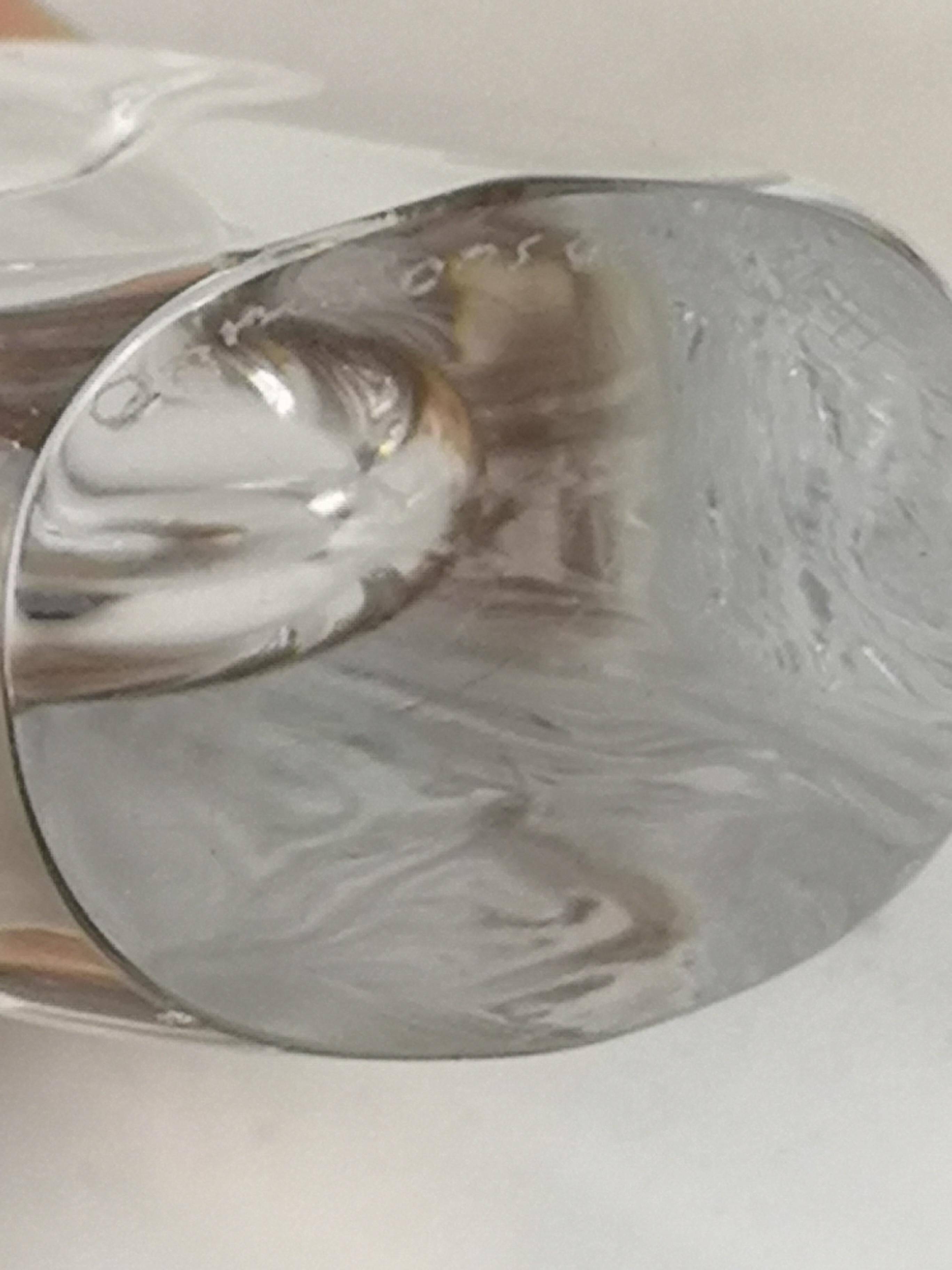 Pair of Midcentury vases by Nils Landberg, Orrefors, circa 1950.