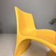 Sculptural Molded Fiberglass Chair, Europe, 1970s