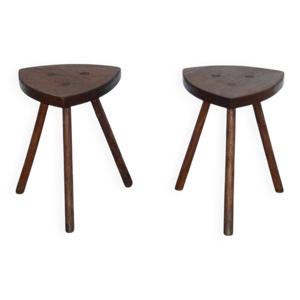 Paire de tabouret organique