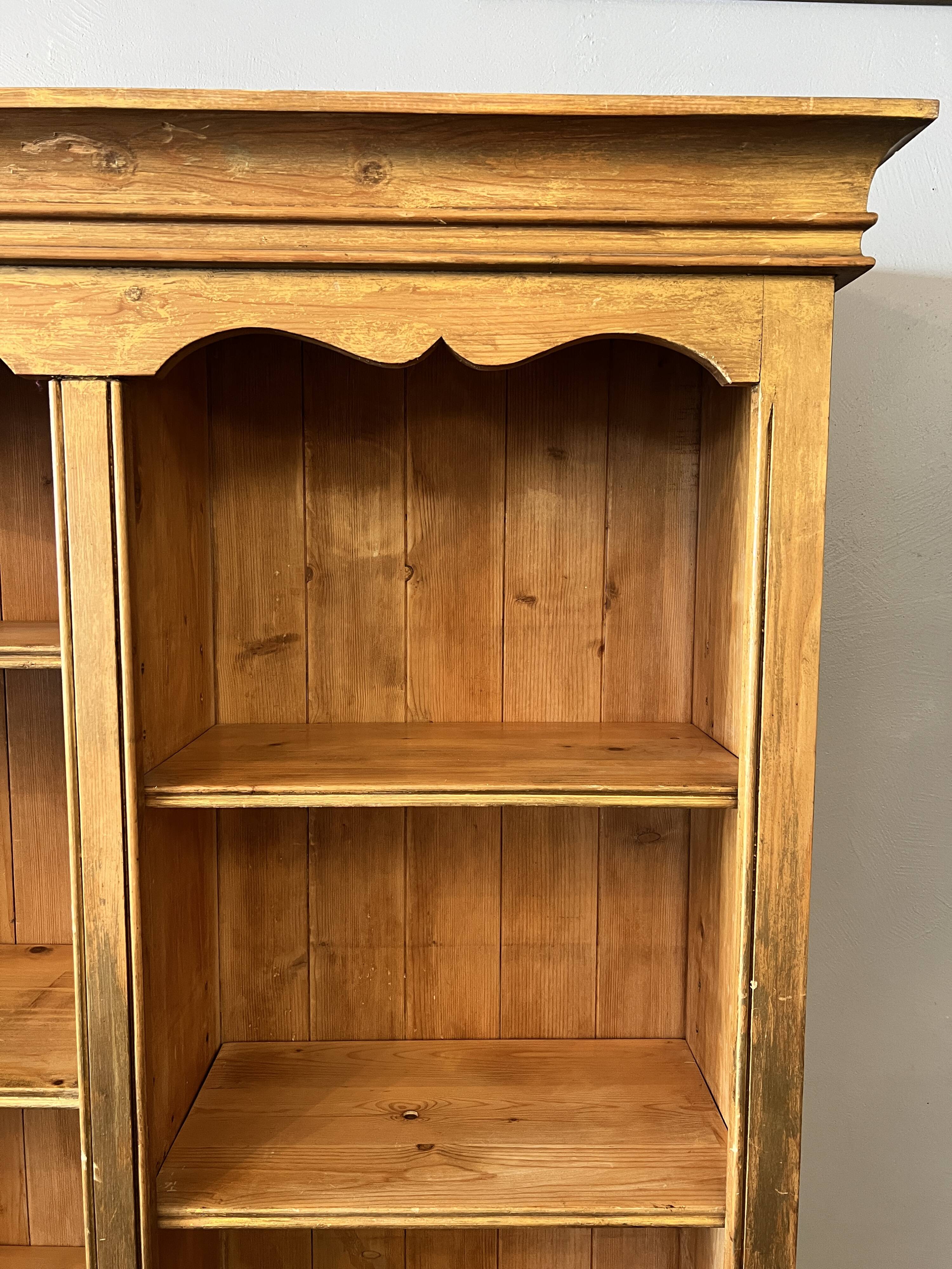 Solid pine bookcase