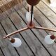 Suspension scandinave teck et opaline 1960
