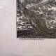 Gravure ancienne architecture et jardin