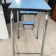 Tabouret escabeau formica vintage