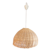 Suspension abat-jour en osier vintage Ø55cm