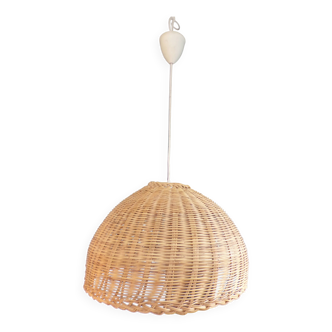 Vintage wicker pendant light Ø55cm