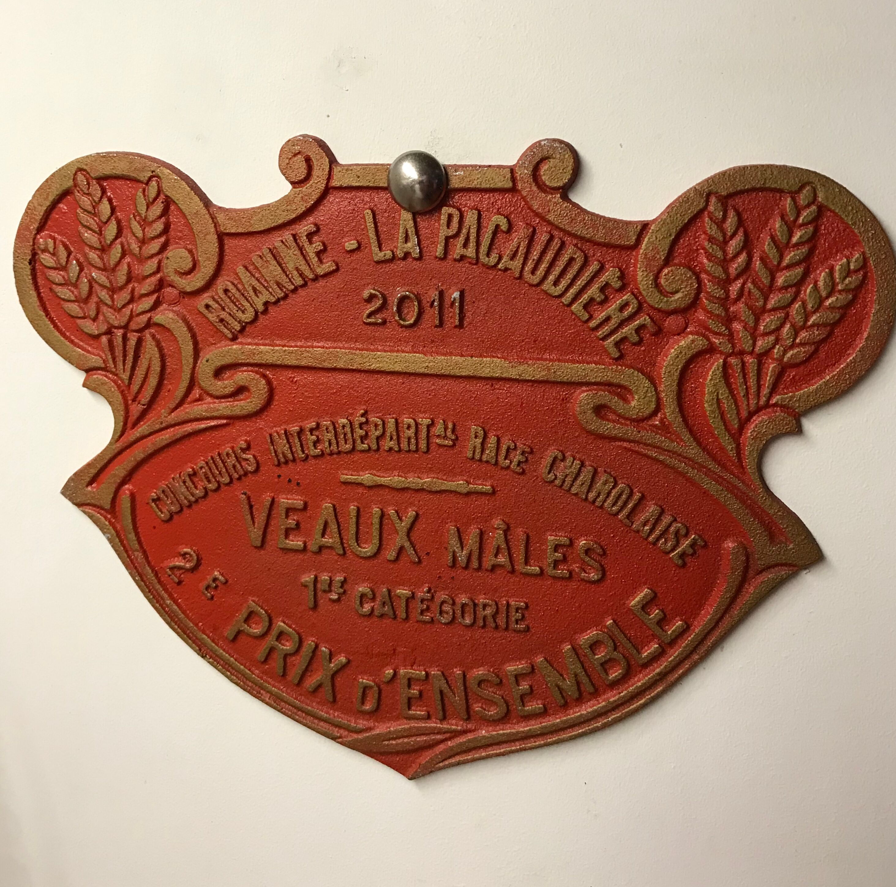 Charolais contest plate
