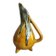 Vallauris ceramic tripod vase