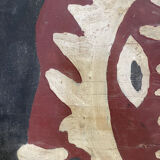 Tableau panneau bois Tribal XXe