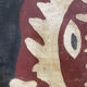 Tableau panneau bois Tribal XXe