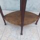 Table guéridon Art Nouveau en acajou et dessus en marbre
