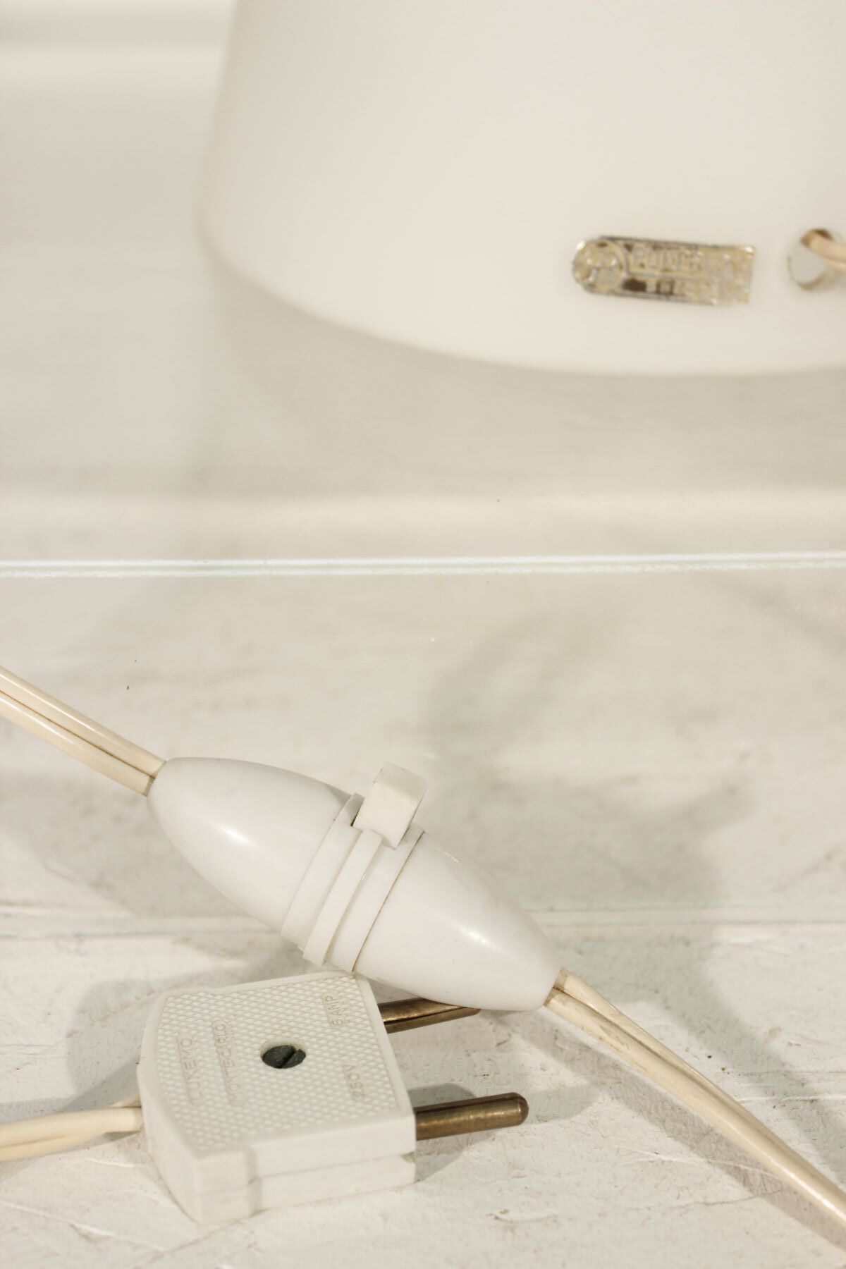 Opalin Glass Lamp by Pukeberg - Behlmarks, Sweden, 1940s