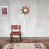 Regain home chair in elm and leather 1980