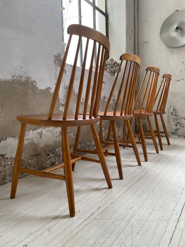 4 Scandinavian chairs Sweden Stolfabrik