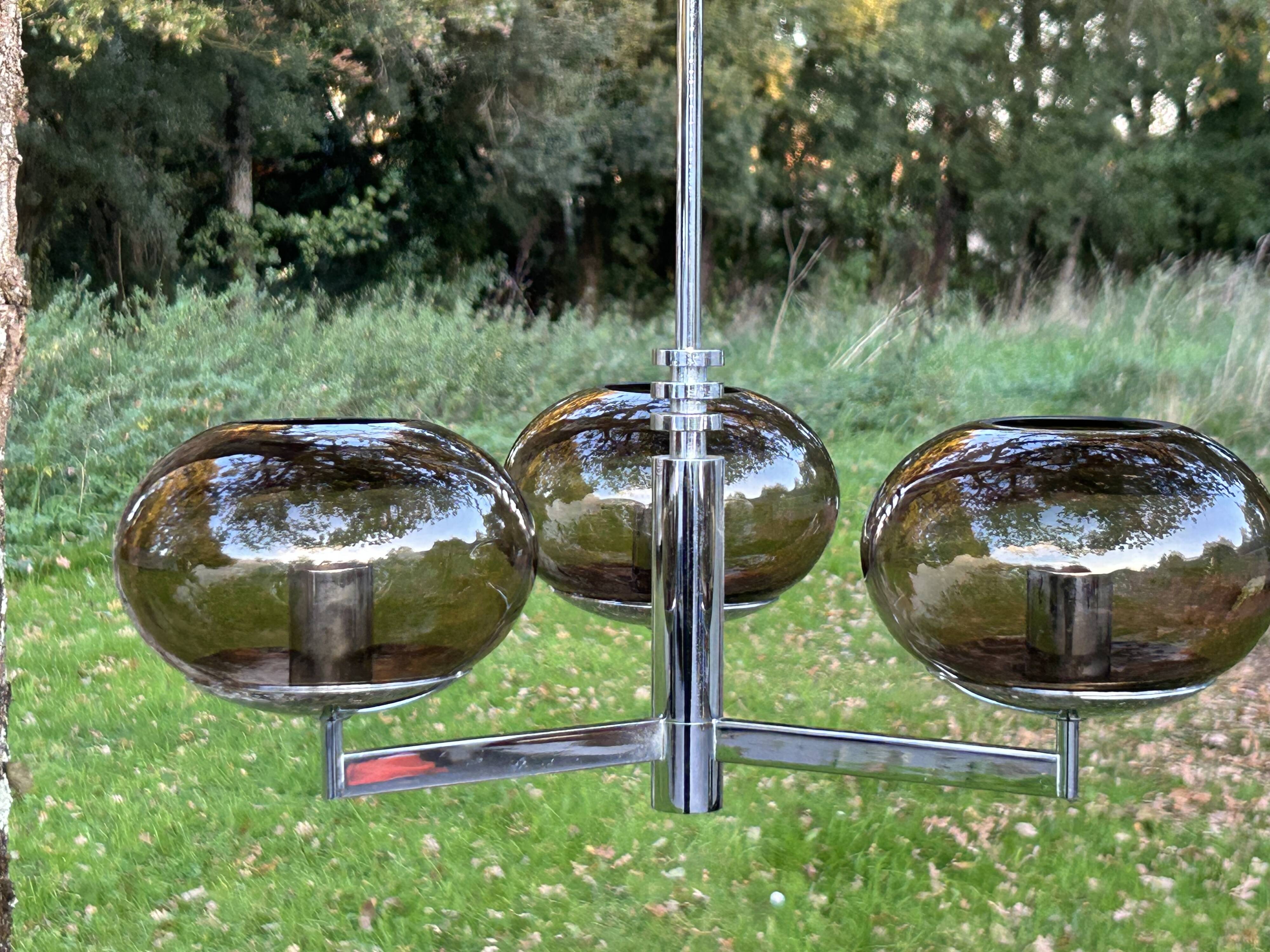 Gaétano Sciolari 70s lighting fixtures, chandeliers and wall lights - set of 7
