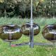 Gaétano Sciolari 70s lighting fixtures, chandeliers and wall lights - set of 7