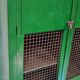 Wood workshop cabinet and mesh doors