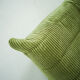 Togo Armchair and Pouf in Fresh green Corduroy