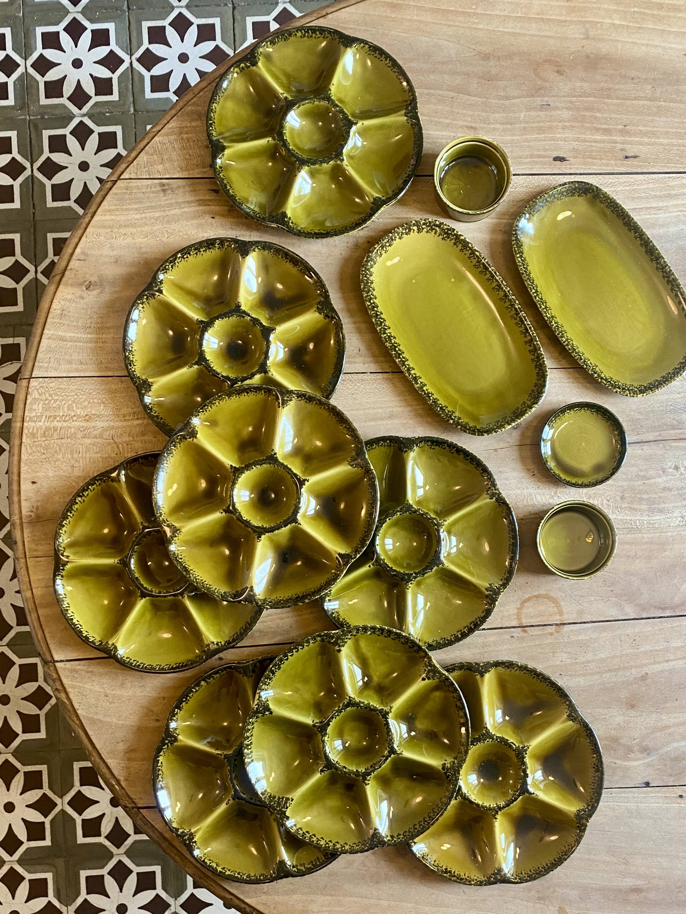 Vintage oyster or shellfish service from Maison Gien