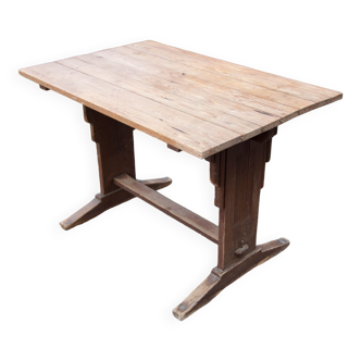 Vintage wood bistro table