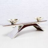 Silver metal wmf candle holder